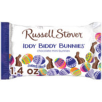 Russell Stover Iddy Biddy Bunnies Chocolate Bunnies, Mini, 1.4 Ounce