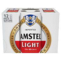 Amstel Light Beer, Lager, 12 Pack, 12 Each