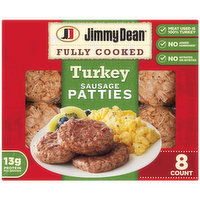 Jimmy Dean Jimmy Dean Fully Cooked Turkey Breakfast Sausage Patties, 8 Count, 9.6 Ounce