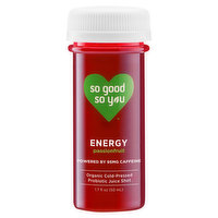 So Good So You Probiotic Juice Shot, Passionfruit, Energy, 1.7 Fluid ounce