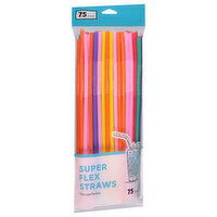 Jacent Straws, Super Flex, 75 Each