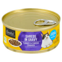 Essential Everyday Cat Food, Shreds in Gravy, 5.5 Ounce