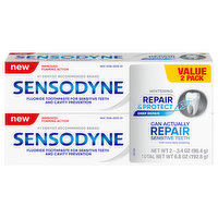 Sensodyne Toothpaste, Whitening, Repair & Protect, Value 2 Pack, 2 Each