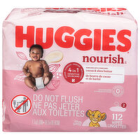 Huggies Nourish Wipes, 4 in 1, 112 Each