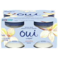 Oui Yogurt, Whole Milk, Vanilla, French Style, 4 Each