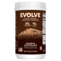 Evolve Protein Powder, Plant-Based, Double Chocolate, 16 Fluid ounce