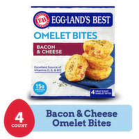 Eggland's Best Frozen Bacon & Cheese Egg Bites, 4 Each