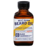 Duke Cannon Supply Co. Beard Oil, Best Damn, Redwood, Big Size, 3 Fluid ounce