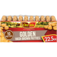 Ore-Ida Golden Hash Brown Patties Shredded Frozen Potatoes, 10 Each