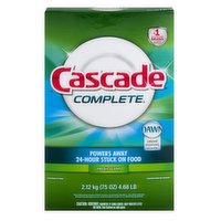 Cascade Complete Powder Dishwasher Detergent, 75 Ounce