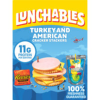 Lunchables Turkey & American Cheese Cracker Stackers Meal Kit with Capri Sun Pacific Cooler Drink & Reese's Peanut Butter Cup, 8.9 Ounce