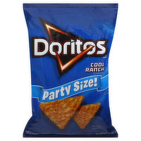 Doritos Tortilla Chips, Cool Ranch Flavored, Party Size!, 14.5 Ounce