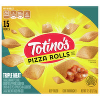 Totino's Pizza Rolls, Triple Meat, 15 Each
