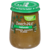 Beech-Nut Naturals Spinach, Zucchini & Peas, Stage 2 (6 Months+), 4 Ounce