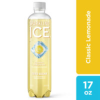 Sparkling Ice Sparkling Water, Zero Sugar, Classic Lemonade Flavored, 17 Fluid ounce