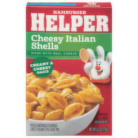 Hamburger Helper Cheesy Italian Shells, Creamy & Cheesy Sauce, 6.1 Ounce