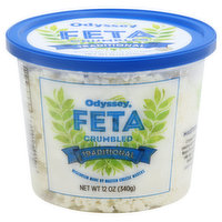 Odyssey Feta, Crumbled, Traditional, 12 Ounce