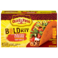 Old El Paso Taco Shells, Nacho Cheese, 10 Each