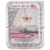 Handi-Foil Pans & Lids, 13 x 9 Cake, 2 Each