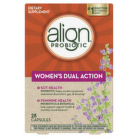 Align Women's Dual Action Align Probiotic Women's Dual Action Capsules, Daily Probiotic Supplement for Feminine Health, 28 Ct, 28 Each