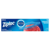 Ziploc Seal Top Bags, Freezer, Gallon, 14 Each