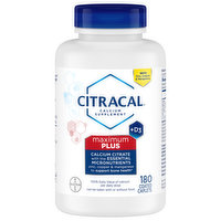 Citracal Maximum Plus Calcium Citrate, +D3, Coated Caplets, 180 Each