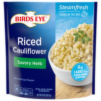 Birds Eye Steamfresh Savory Herb Riced Cauliflower Frozen Vegetable, 10 Ounce