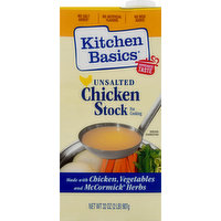 Kitchen Basics Chicken Stock, Unsalted, 32 Ounce