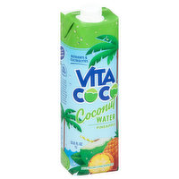Vita Coco Coconut Water, Pineapple, 33.8 Fluid ounce