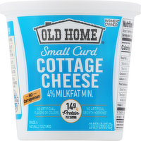 Old Home Cottage Cheese, Small Curd, 4% Milkfat Minimum, 22 Ounce