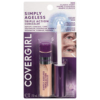 CoverGirl Concealer, Triple Action, Classic Ivory 320, 0.24 Fluid ounce