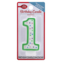 Betty Crocker Birthday Candle, Numeral 1, 3 Inch, 1 Each