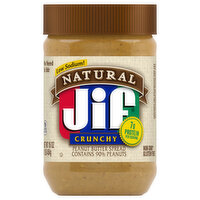 Jif Peanut Butter Spread, Low Sodium, Natural, Crunchy, 16 Ounce