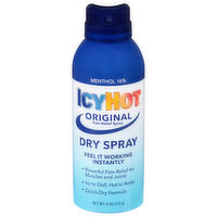 IcyHot Pain Relief Spray, Original, Dry, 4 Ounce