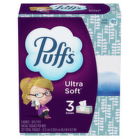 Puffs Ultra Soft Puffs Ultra Soft Facial Tissues, 3 Count, 3 Each