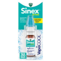 Vicks Severe + VapoCool Vicks Sinex Severe VapoCOOL Ultra Fine Nasal Mist, Nasal Decongestant, Over-the-Counter Medicine, 265 Sprays, 0.5 Ounce