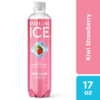 Sparkling Ice Sparkling Water, Zero Sugar, Kiwi Strawberry, 17 Fluid ounce