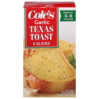 Cole's Texas Toast, Garlic, 8 Each