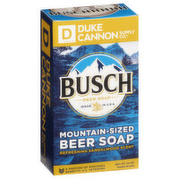 Duke Cannon Supply Co. Busch Beer Soap, Refreshing Sandalwood Scent, Mountain-Sized, 10 Ounce