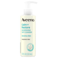 Aveeno Calm + Restore Oat Cleanser, Nourishing, Sensitive Skin, 7.8 Fluid ounce