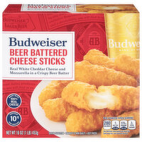 Budweiser Cheese Sticks, Beer Battered, 16 Ounce