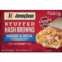Jimmy Dean Jimmy Dean® Sausage & Cheese Stuffed Hash Browns, 4 Count (Frozen), 15 Ounce