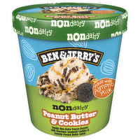 Ben & Jerry's Frozen Dessert, Non Dairy, Peanut Butter & Cookies, 1 Pint