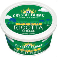 Crystal Farms  Ricotta Cheese, 15 Ounce