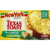 New York Bakery Texas Toast, The Original, with Real Cheese, 8 Each