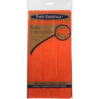 Party Essentials Tablecover, Rectangle, Plastic, 1 Each