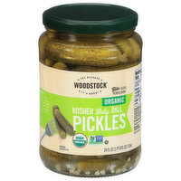 Woodstock Pickles, Organic, Kosher Baby Dill, 24 Fluid ounce