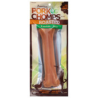Pork Chomps Dog Treat, Roasted, Premium, Rawhide-Free, 4 Ounce