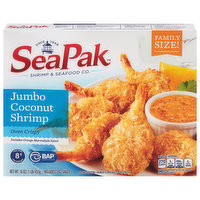 SeaPak Coconut Shrimp, Jumbo, Oven Crispy, Family Size, 16 Ounce