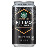 Starbucks Nitro Coffee Drink, Premium, Cold Brew, 9.6 Fluid ounce